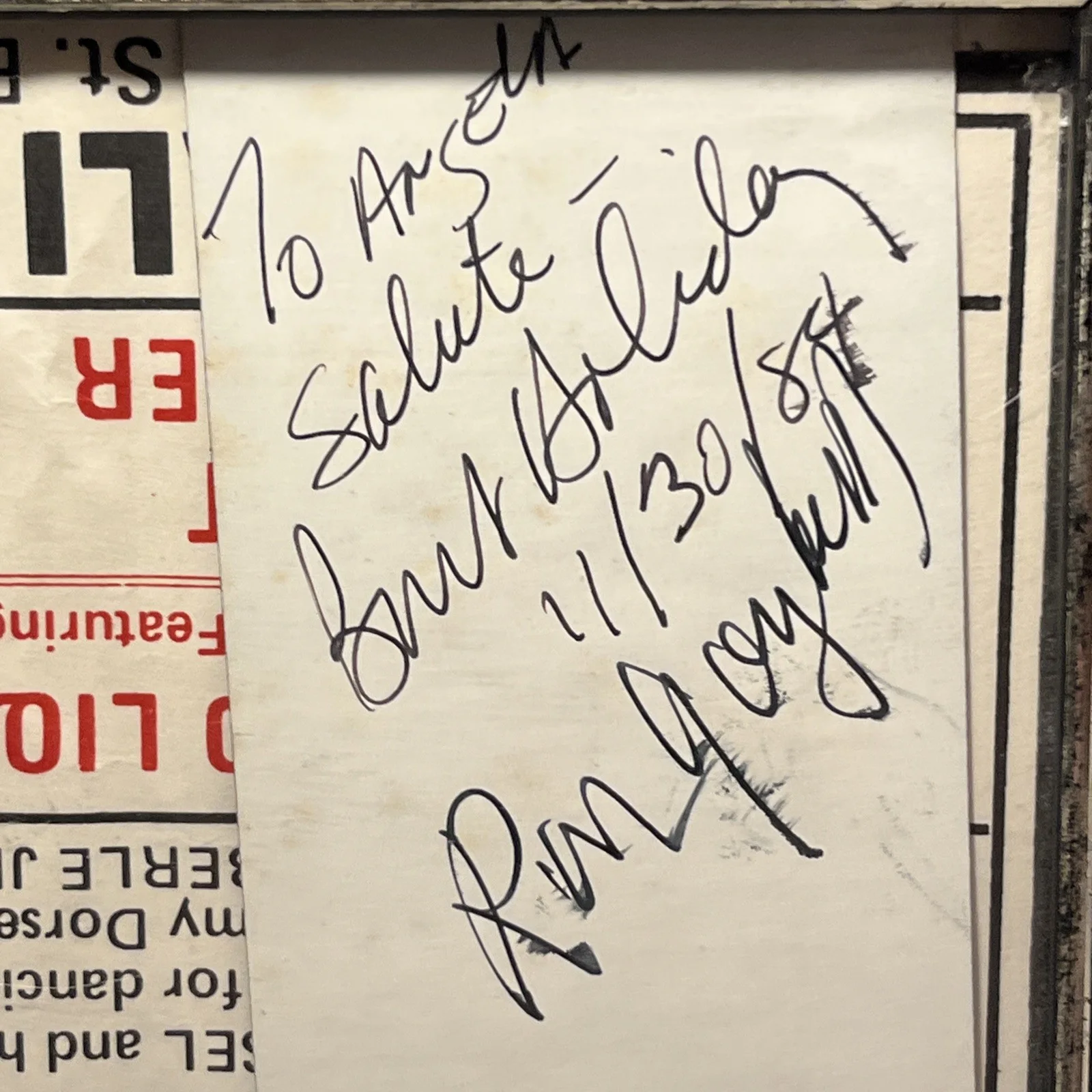 Vintage Autographed Ron Gaylord & Burt Holiday w/ Don Cornell Brooklyn NY 🔥🔥, изображение 4