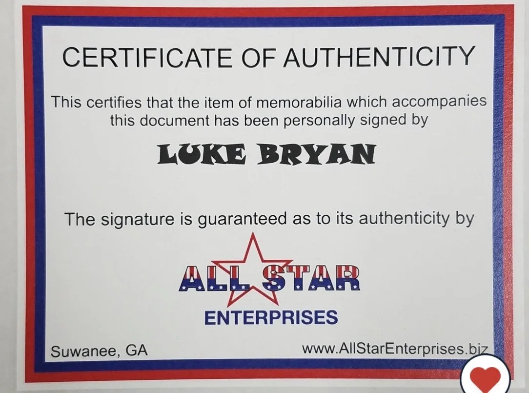 Luke Bryan — Luke Bryan Autographed Signed Framed Photo CD + COA (LB Truly Loves His Art!), изображение 3