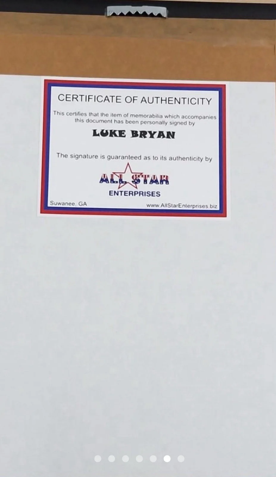 Luke Bryan — Luke Bryan Autographed Signed Framed Photo CD + COA (LB Truly Loves His Art!), изображение 4