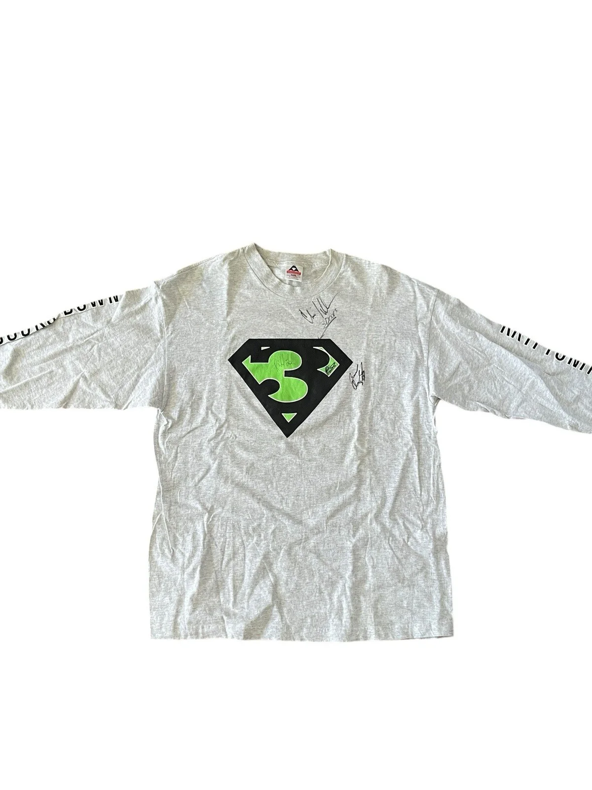 Doors Down Autographed Kryptonite Superman Shirt Signed Brad Arnold ACOA COA 🎸, image 2