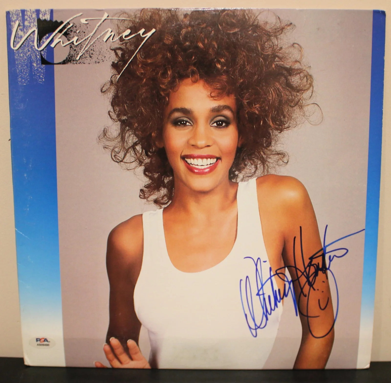 Whitney Houston ~ Signed 'Whitney' (1987) LP Album Full Signature ~ PSA DNA, image 2