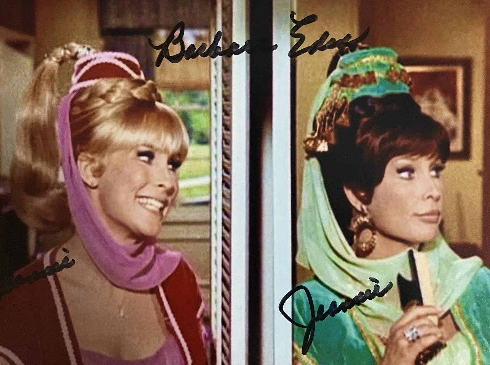 Barbara Eden — Barbara Eden Signed Twice "Jeannie " 8x10 Photo AUTO JSA COA With Evil Sister, image 4