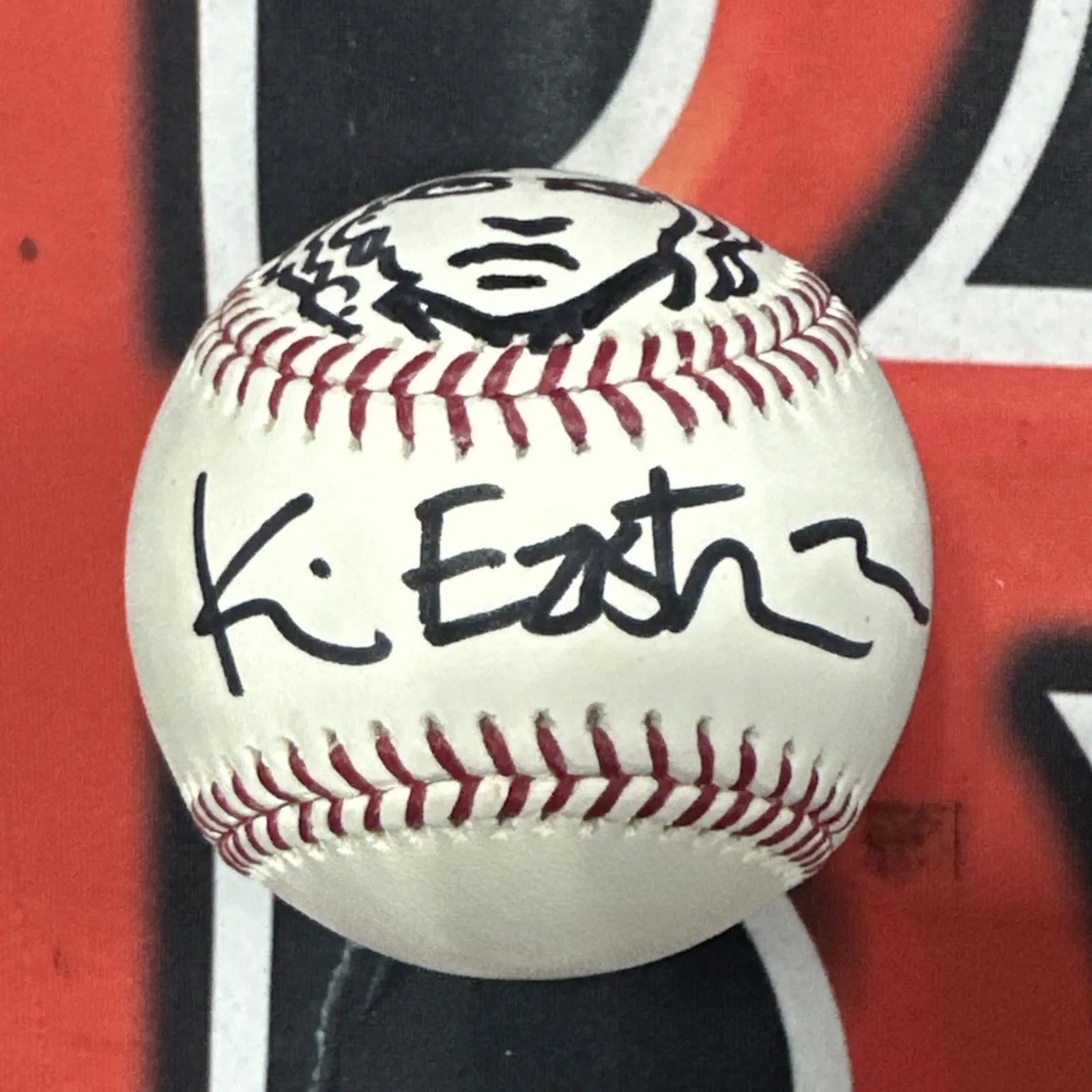 Kevin Eastman — TMNT Kevin Eastman Signed & Sketched Baseball April O’Neill Ninja Turtles BG COA, изображение 2