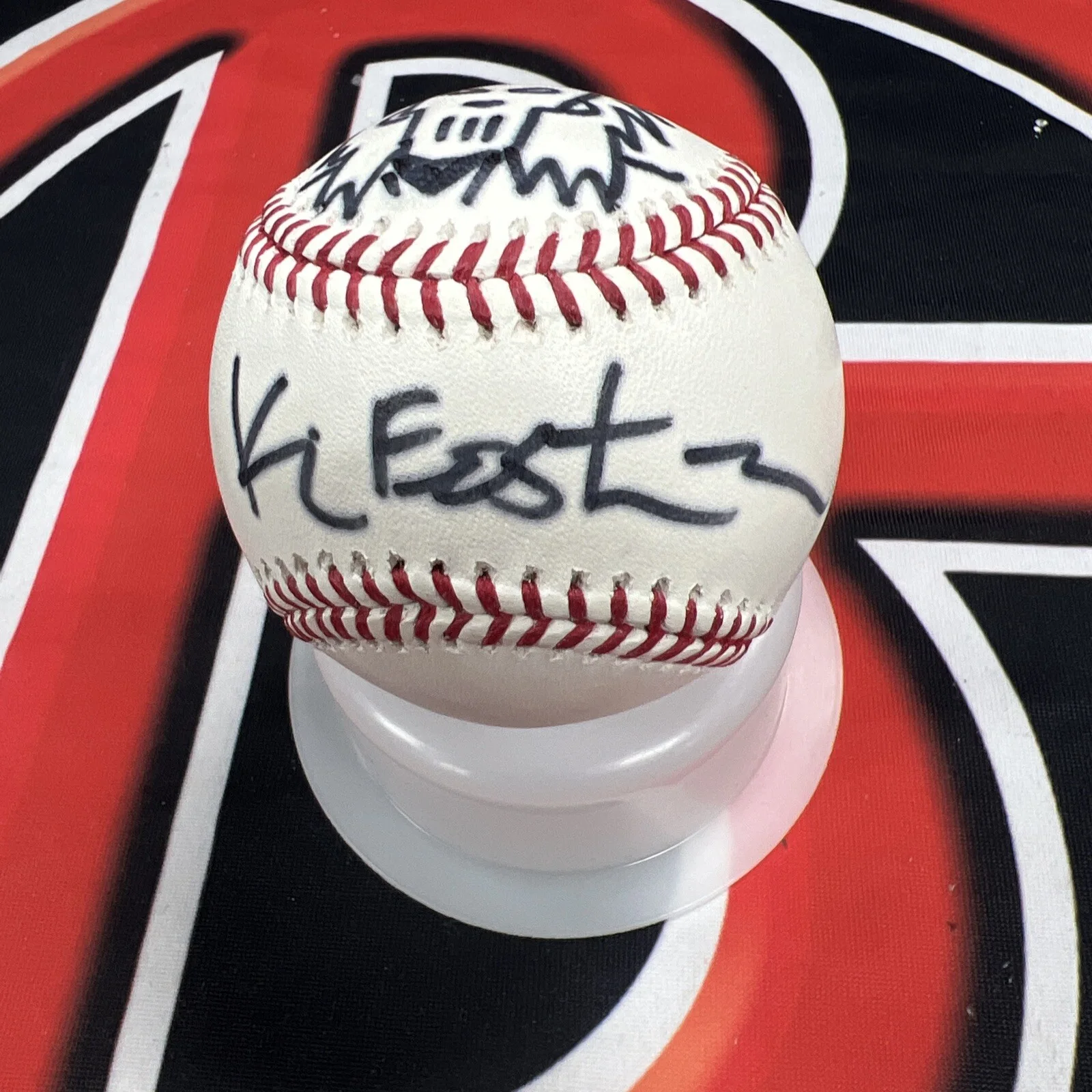 Kevin Eastman — TMNT Kevin Eastman Signed & Sketched Baseball KC Jones Ninja Turtles BG COA, изображение 2