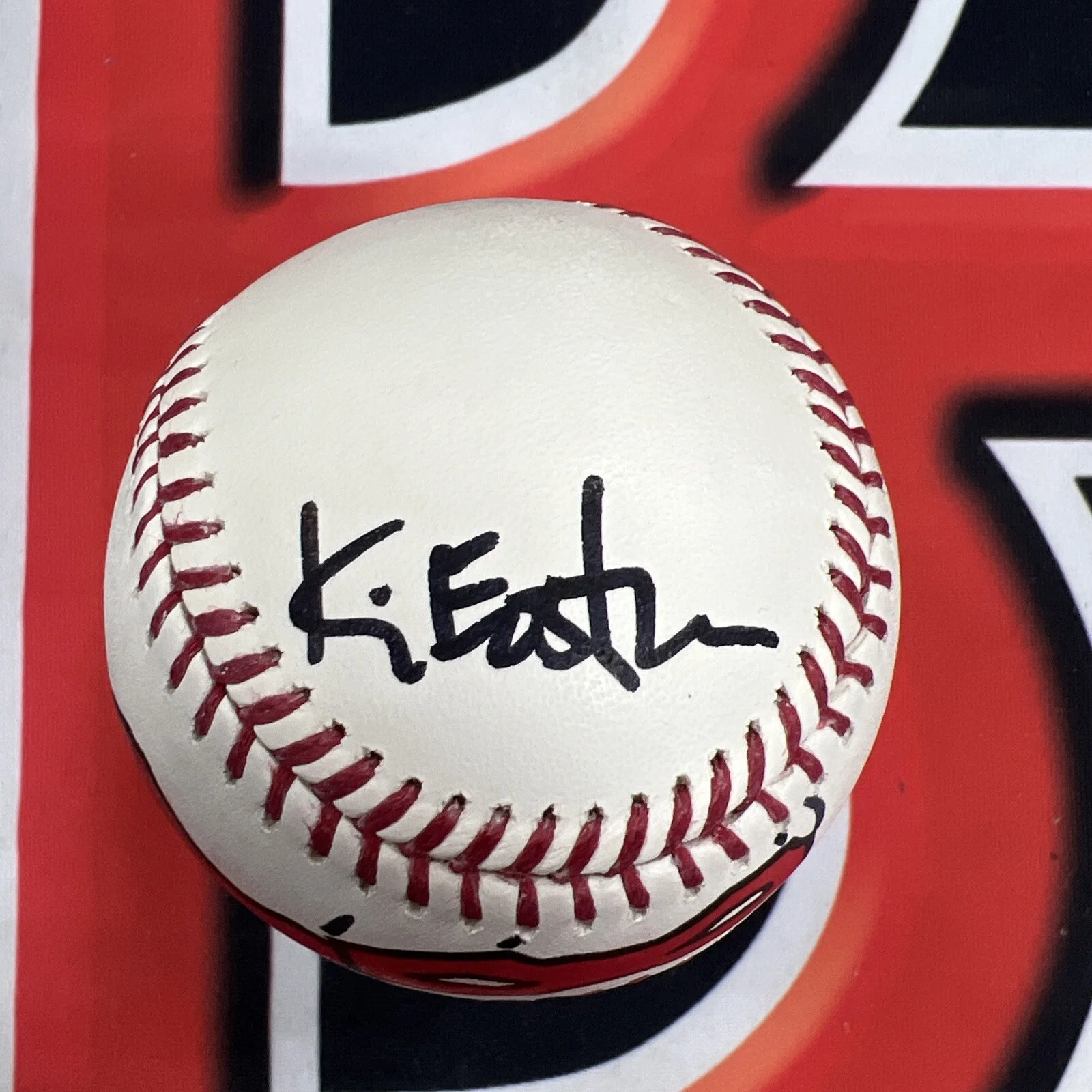 Kevin Eastman — TMNT Kevin Eastman Signed & Sketched Baseball Raphael Ninja Turtles BG COA, image 3