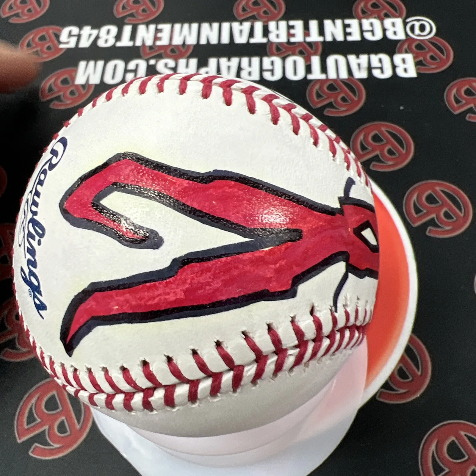 Kevin Eastman — TMNT Kevin Eastman Signed & Sketched Baseball Raphael Ninja Turtles BG COA, image 4