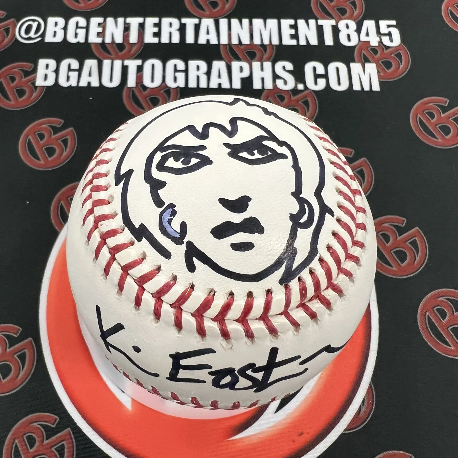Kevin Eastman — TMNT Kevin Eastman Signed & Sketched Baseball April O’Neill Ninja Turtles BG COA