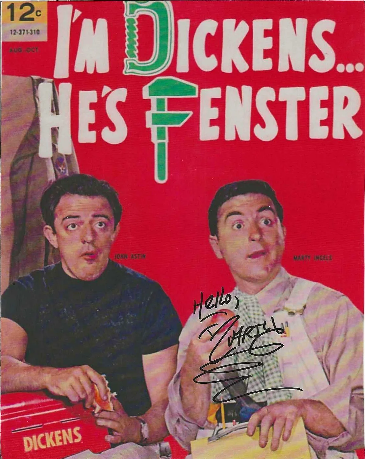 Marty Ingels — MARTY INGELS - Color 8 x 10 - I'M DICKENS HE'S FENSTER - in Person