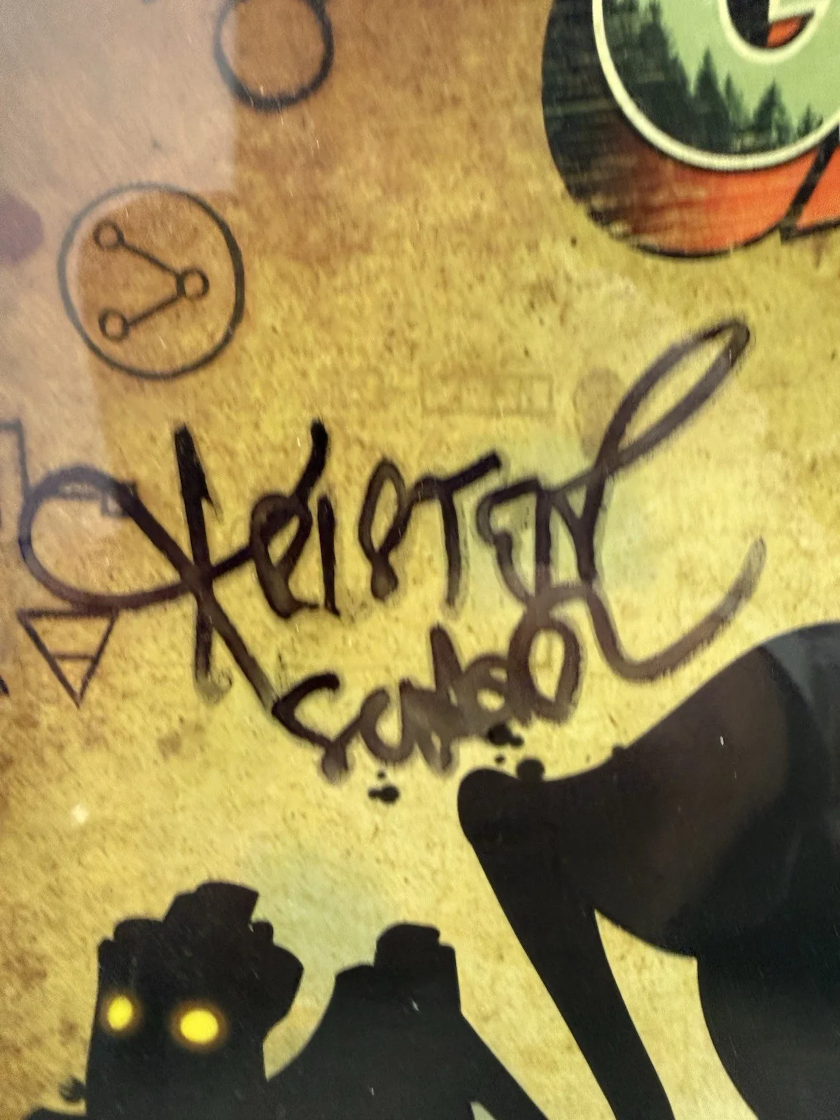 Alex Hirsch — ALEX HIRSCH, Jason Ritter, Kristen Schaal Signed Poster Gravity Falls No COA, изображение 4