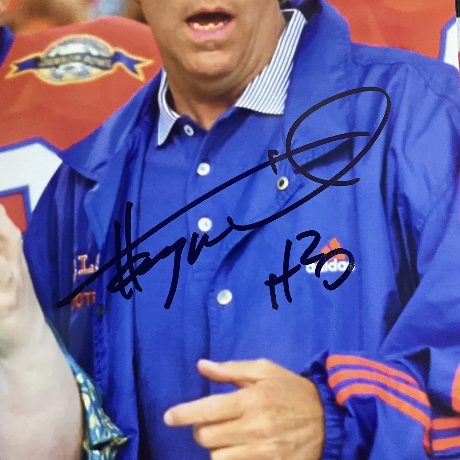 Henry Winkler — Henry Winkler Autographed The Waterboy Chalkboard 8x10 Beckett BAS, image 2