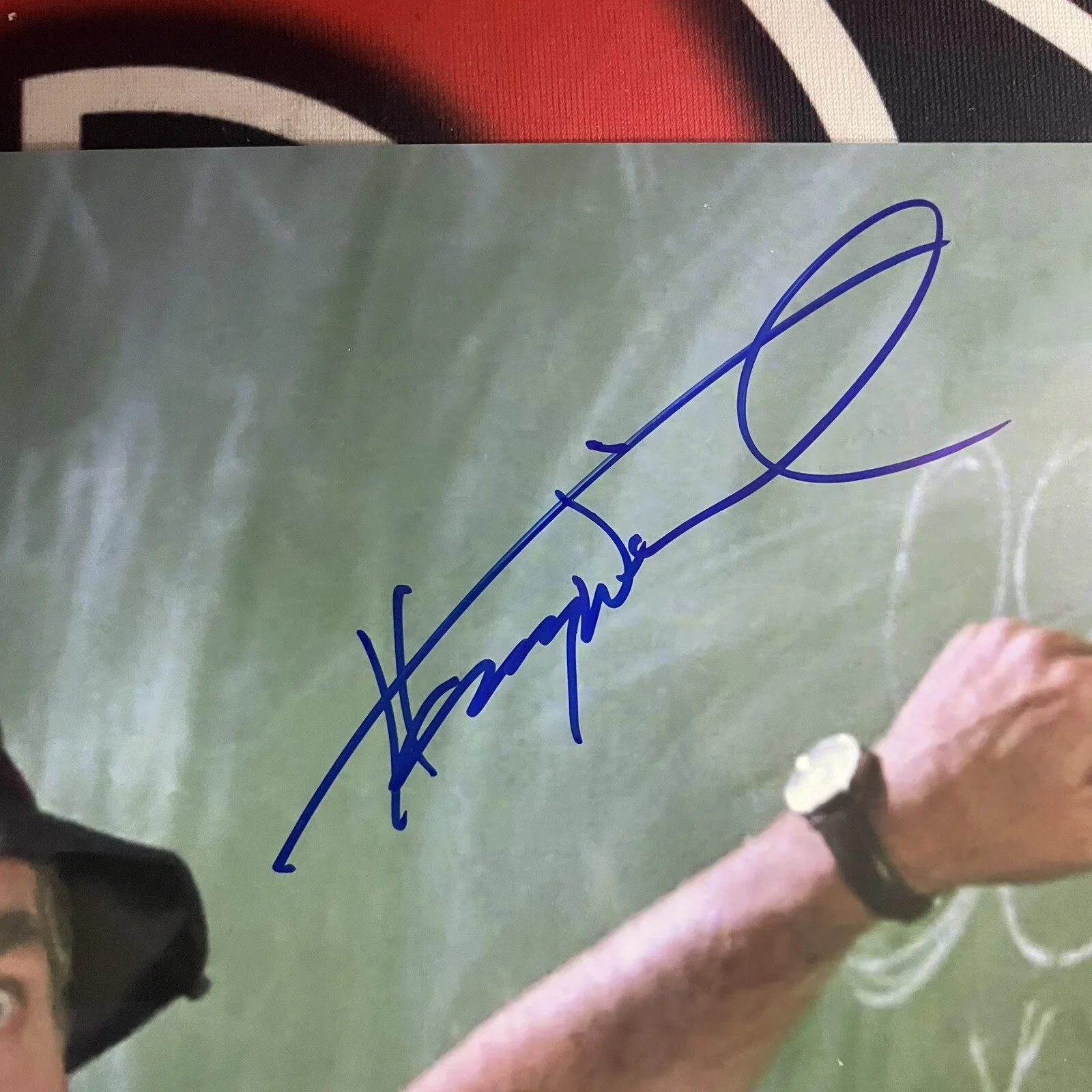Henry Winkler — Henry Winkler Autographed The Waterboy Chalkboard 8x10 Beckett BAS COA, image 2