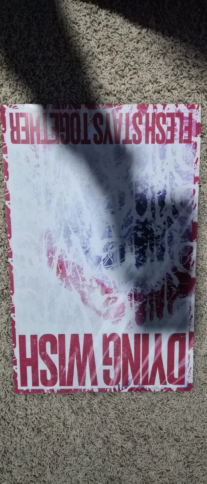 METAL BAND DYING WISH AUTOGRAPHED 12x18 SIGNED album CONCERT POSTER And Bag, изображение 2