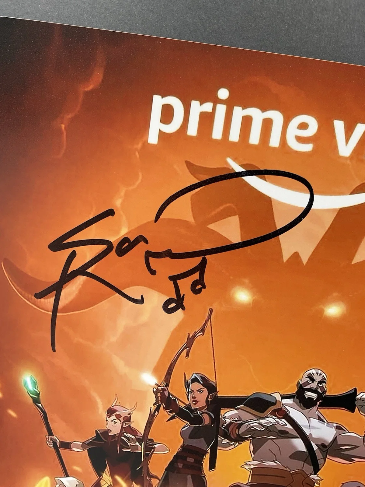 Sam Riegel — Sam Riegel signed 8x10 Legend of Vox Machina signed photo SWAU autographed 8x10, изображение 2