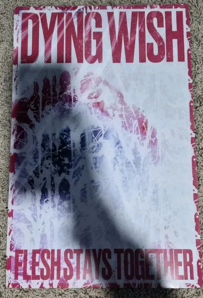 METAL BAND DYING WISH AUTOGRAPHED 12x18 SIGNED album CONCERT POSTER And Bag, изображение 2