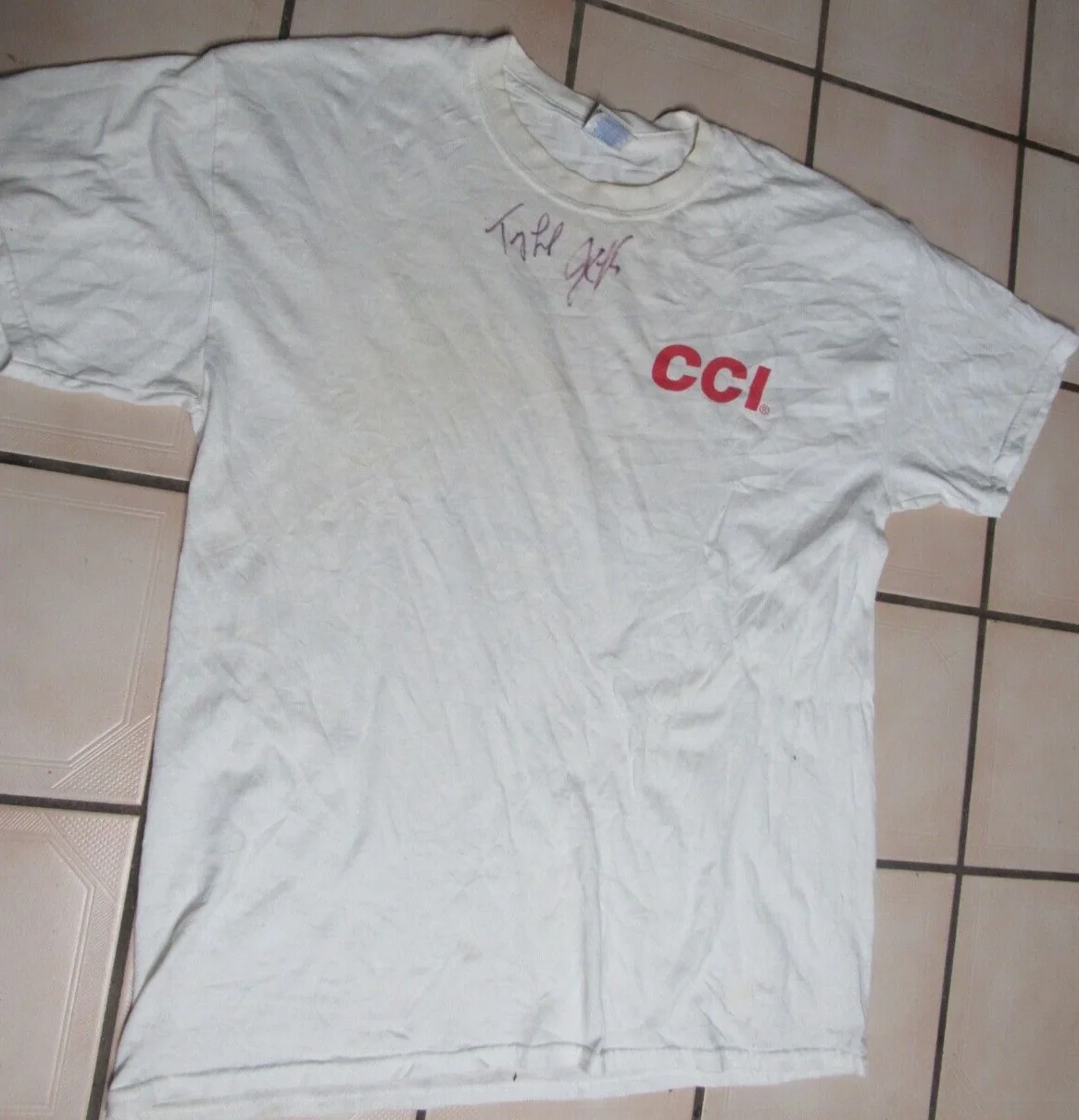 Troy Landry Jacob Landry — TV Swamp People Troy Landry Jacob SIGNED autographed tshirt CCI crewneck lg, изображение 2