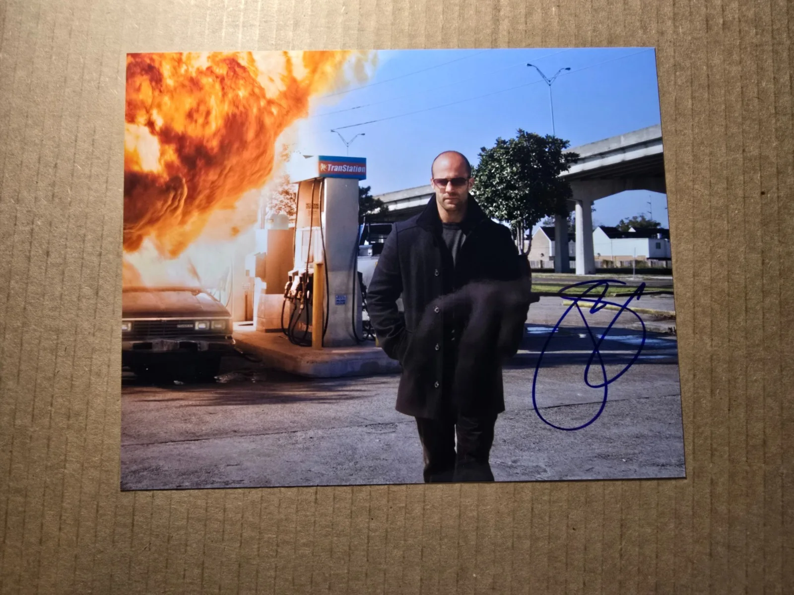 JASON STATHAM — JASON STATHAM ORIGINAL HAND SIGNED AUTOGRAPHED 8x10 PHOTO MINT NEW COA MECHANIC