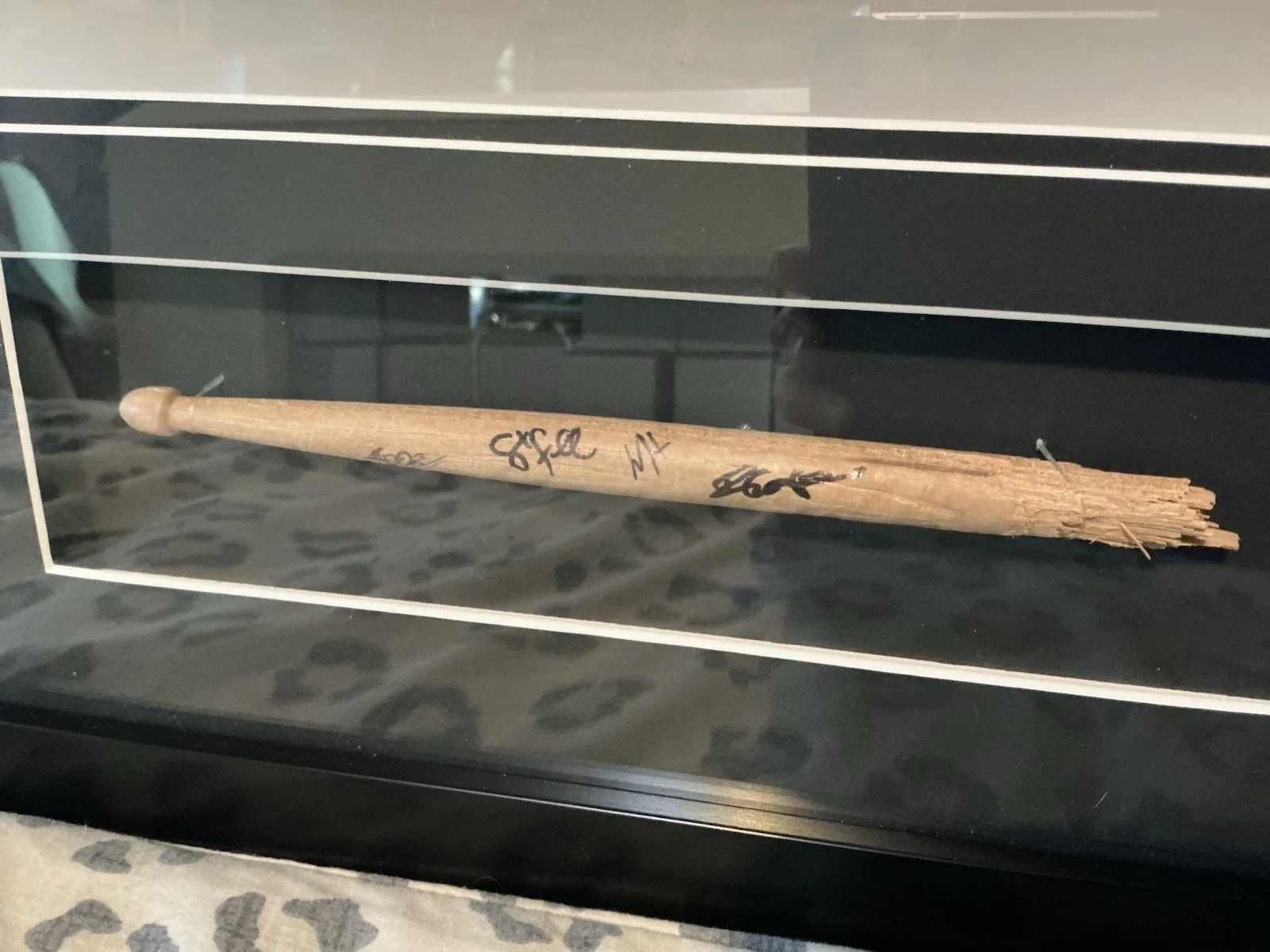 FEE Christian Rock Band Poster & Broken Drumstick Framed Autograph Autographed, изображение 2