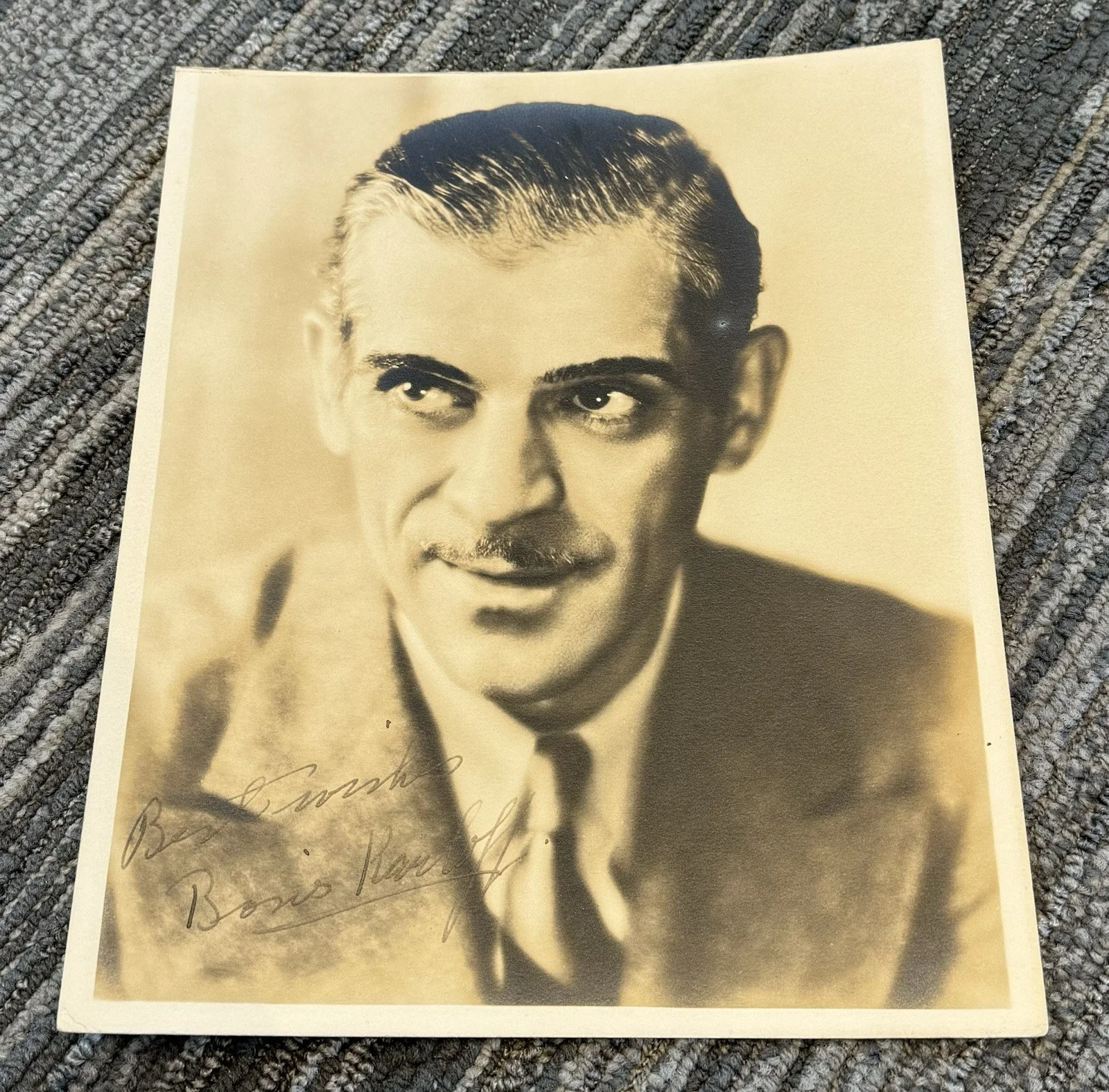 Boris Karloff — Boris Karloff Signed Autograph 8x10 Type 1 Photo PSA/DNA Authentic Frankenstein, изображение 2