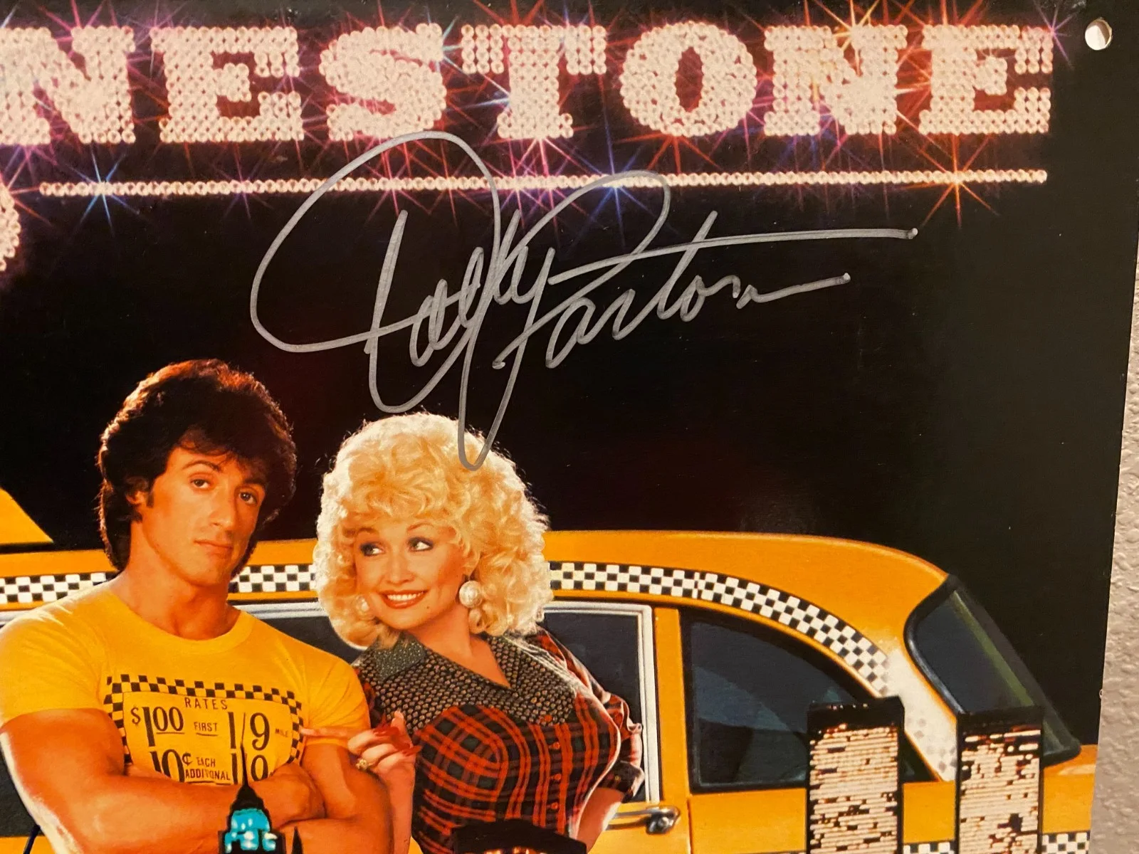 RHINESTONE Signed LP by DOLLY PARTON, SYLVESTER STALLONE & RICHARD FARNSWOTH w/C, изображение 2