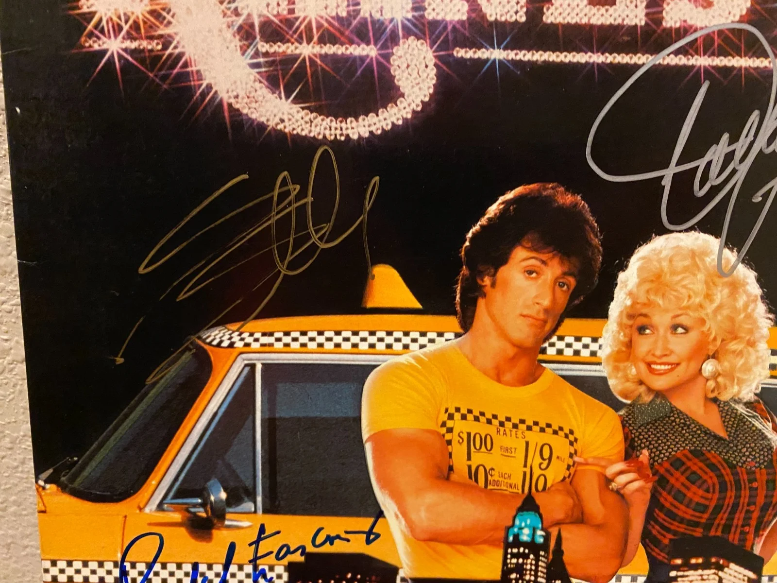 RHINESTONE Signed LP by DOLLY PARTON, SYLVESTER STALLONE & RICHARD FARNSWOTH w/C, изображение 3