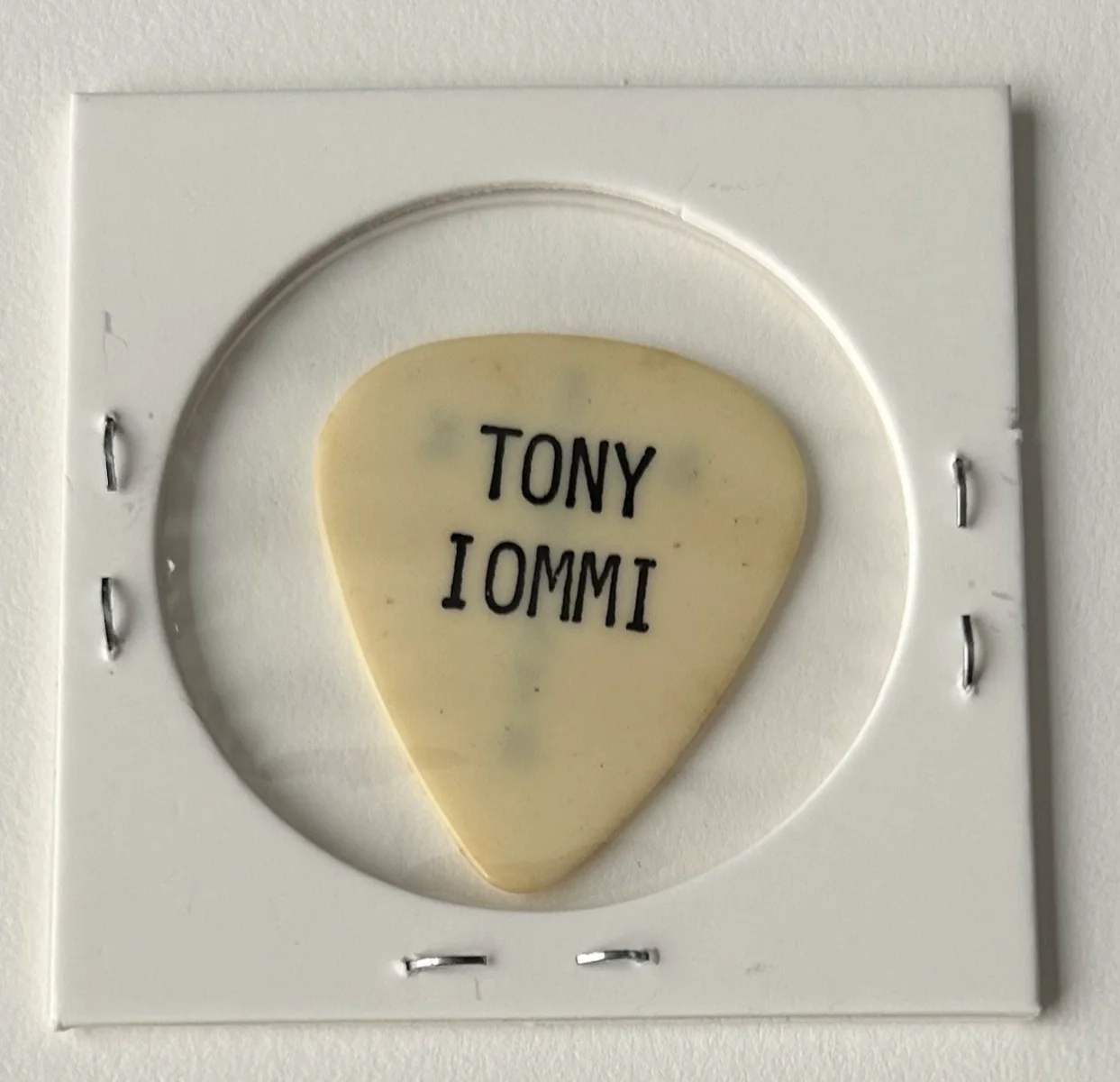 Black Sabbath - Tony Iommi Tour Guitar Pick - Born Again - 1984 - Vintage, image 2