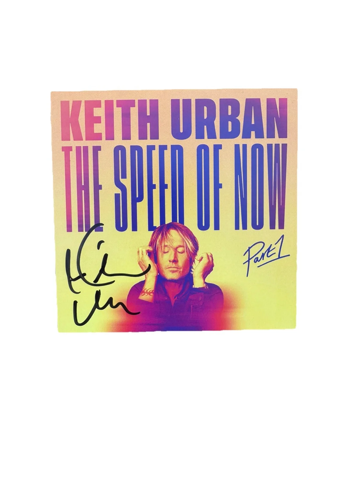 Keith Urban Signed (The Speed of Now) 6x12 CD Cover Framed BECKETT BAS, image 2