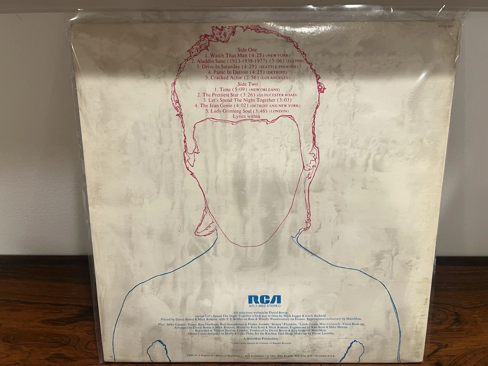 David Bowie Aladdin Sane Signed Album Spiders From Mars Ronson Bolder Woodmansey, изображение 2