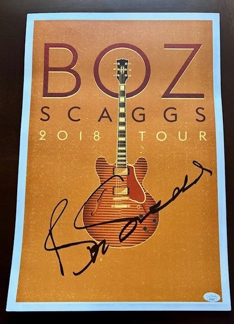 BOZ SCAGGS - Autograph - 19" x 13" Lithograph Poster - JSA Authenticated !!, image 2