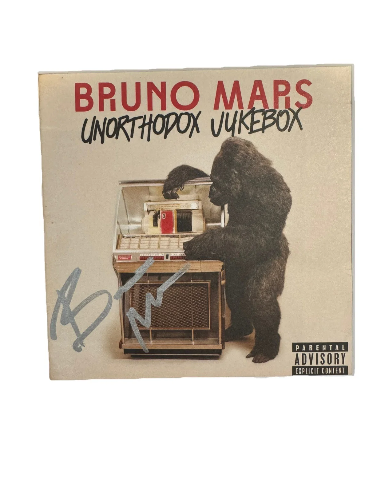 Bruno Mars Signed Peter Hernandez (Unorthodox Jukebox) 6x12 CD Cover Framed JSA, image 3