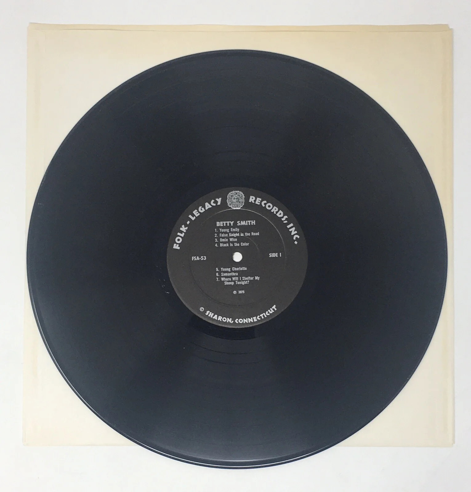 BETTY SMITH “Self Titled” SIGNED Autographed Vinyl Record Album Folk Legacy LP, изображение 4