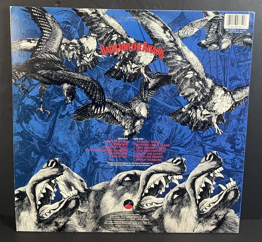 George Lynch Signed Dokken Back For The Attack Album Vinyl Record Rare, изображение 3