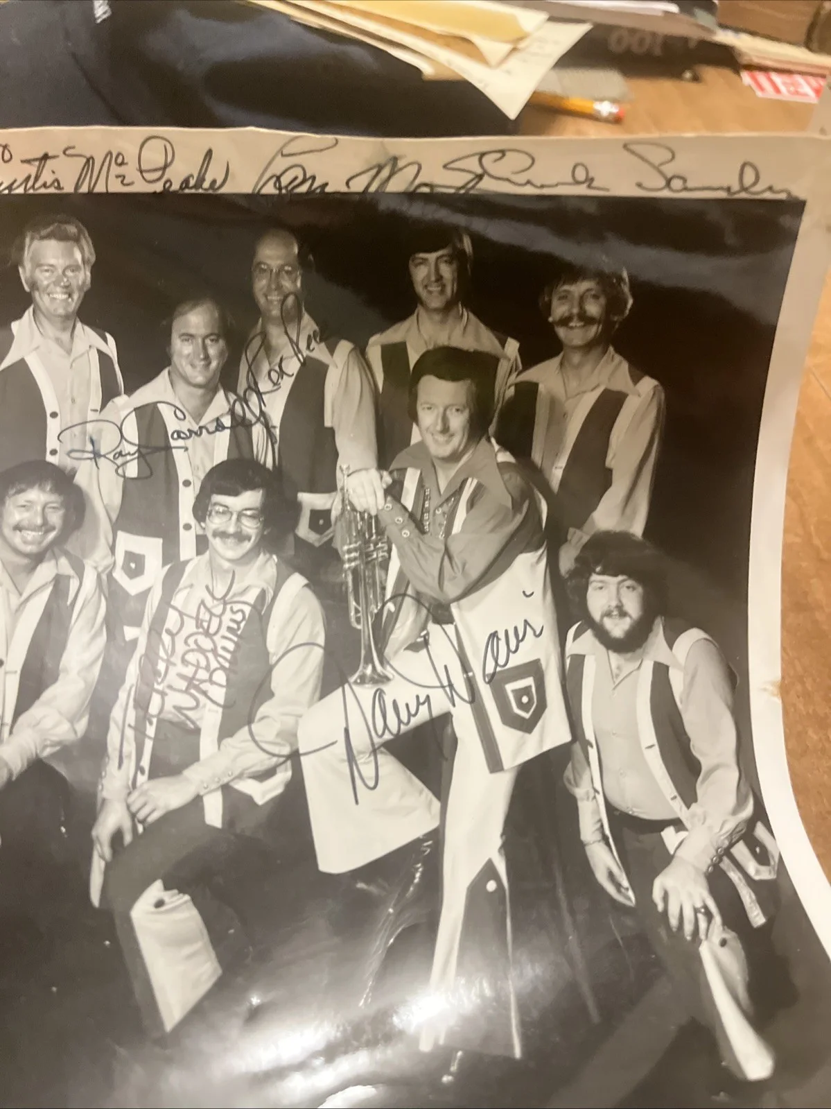 Autographed Rca Records Studio Photo Danny Davis And The Nashville Brass, image 3