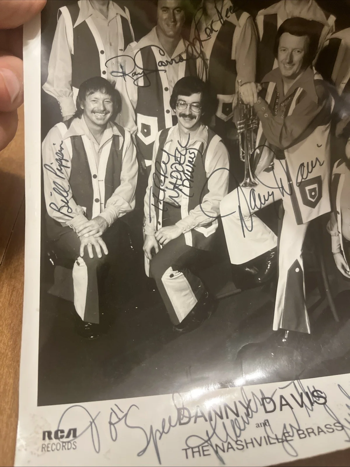 Autographed Rca Records Studio Photo Danny Davis And The Nashville Brass, image 5
