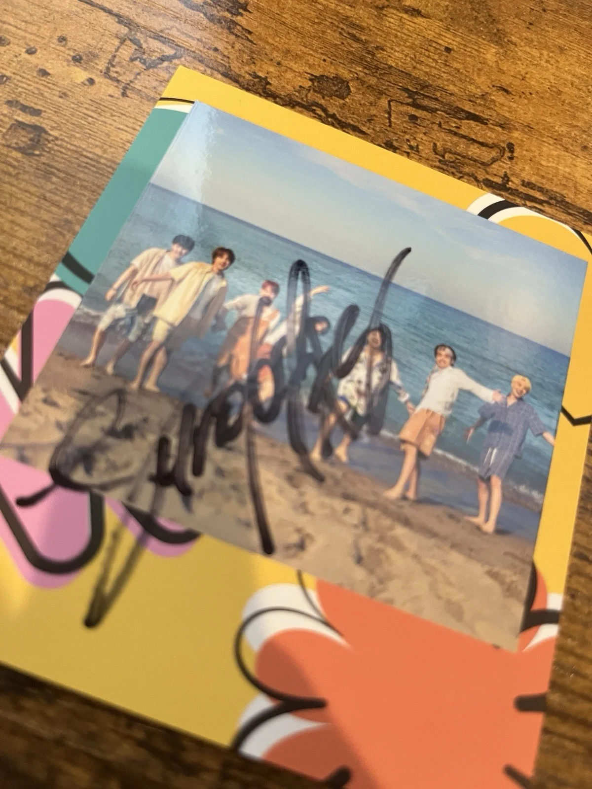 BTS JUNGKOOK Fan Sign Event BTS: Autographed Hand Signed 4x4” CARD, изображение 2