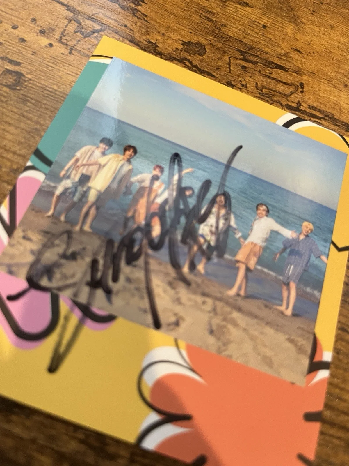 BTS JUNGKOOK Fan Sign Event BTS: Autographed Hand Signed 4x4” CARD, изображение 3
