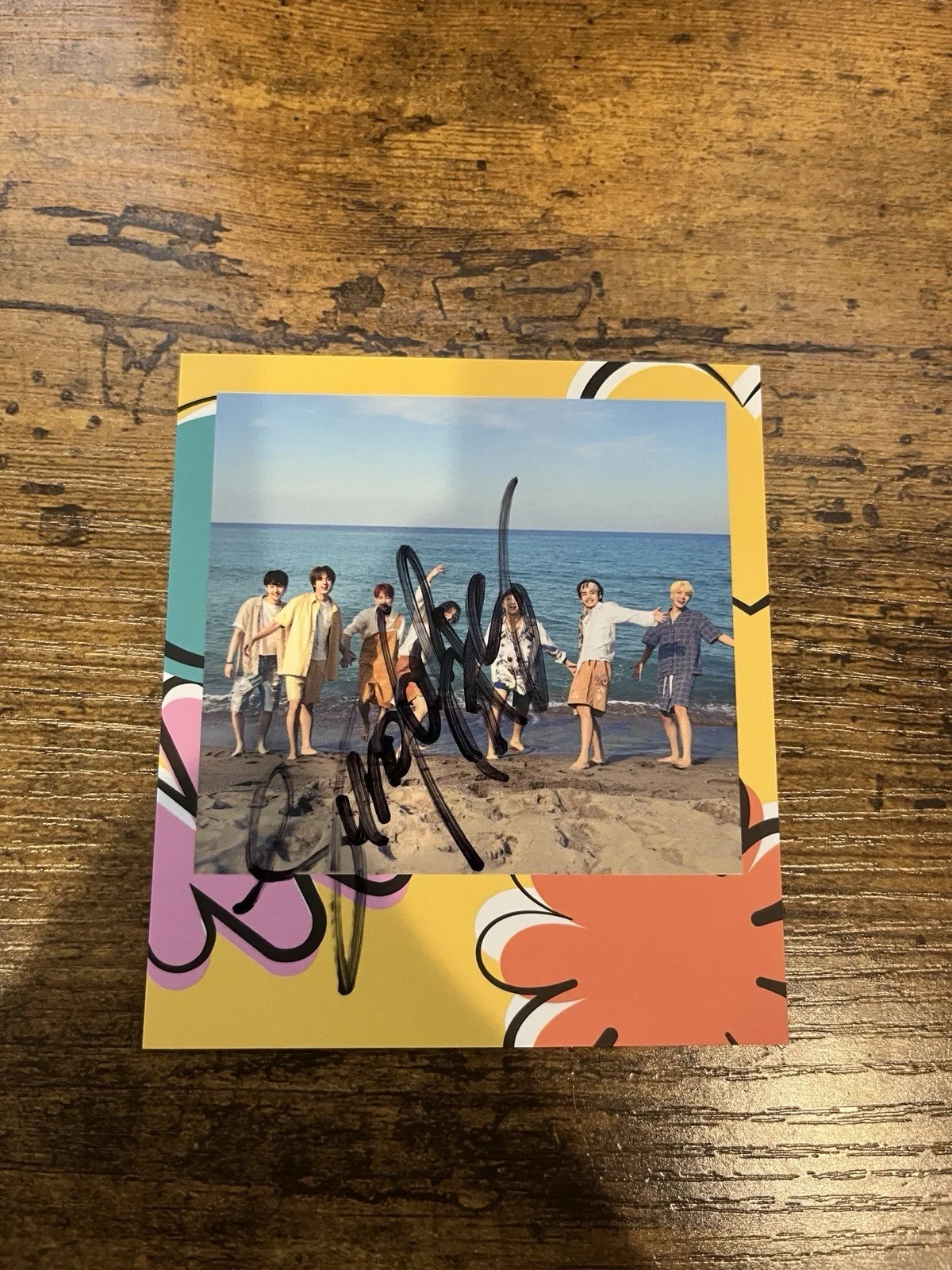 BTS JUNGKOOK Fan Sign Event BTS: Autographed Hand Signed 4x4” CARD, изображение 4