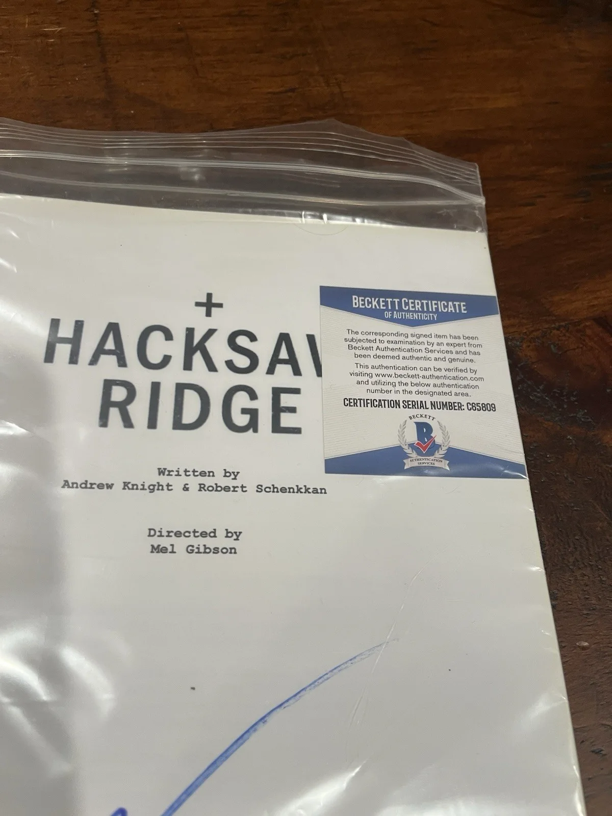 Andrew Garfield — Andrew Garfield Signed Hacksaw Ridge Full Script Authentic Autograph Beckett, image 4