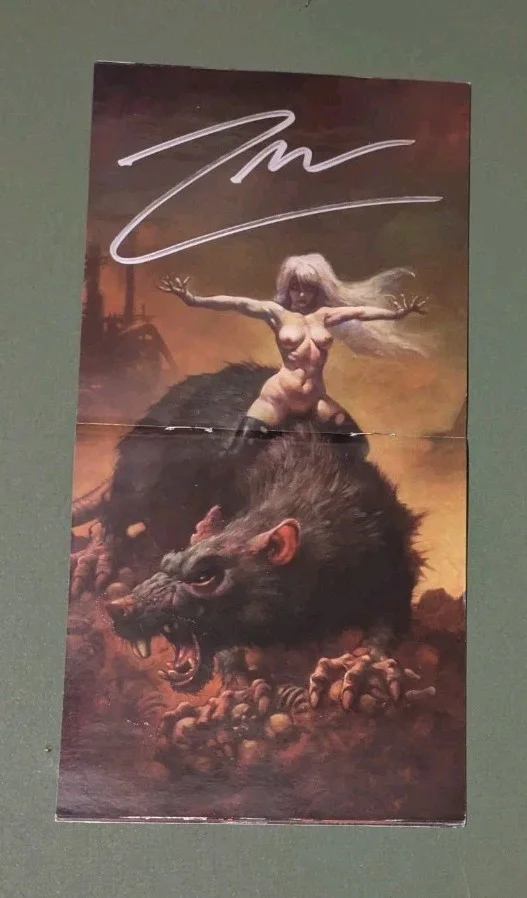 Rob Zombie - Autograph Signed Venomous Rat Vendor CD booklet Only, No Cd, image 2
