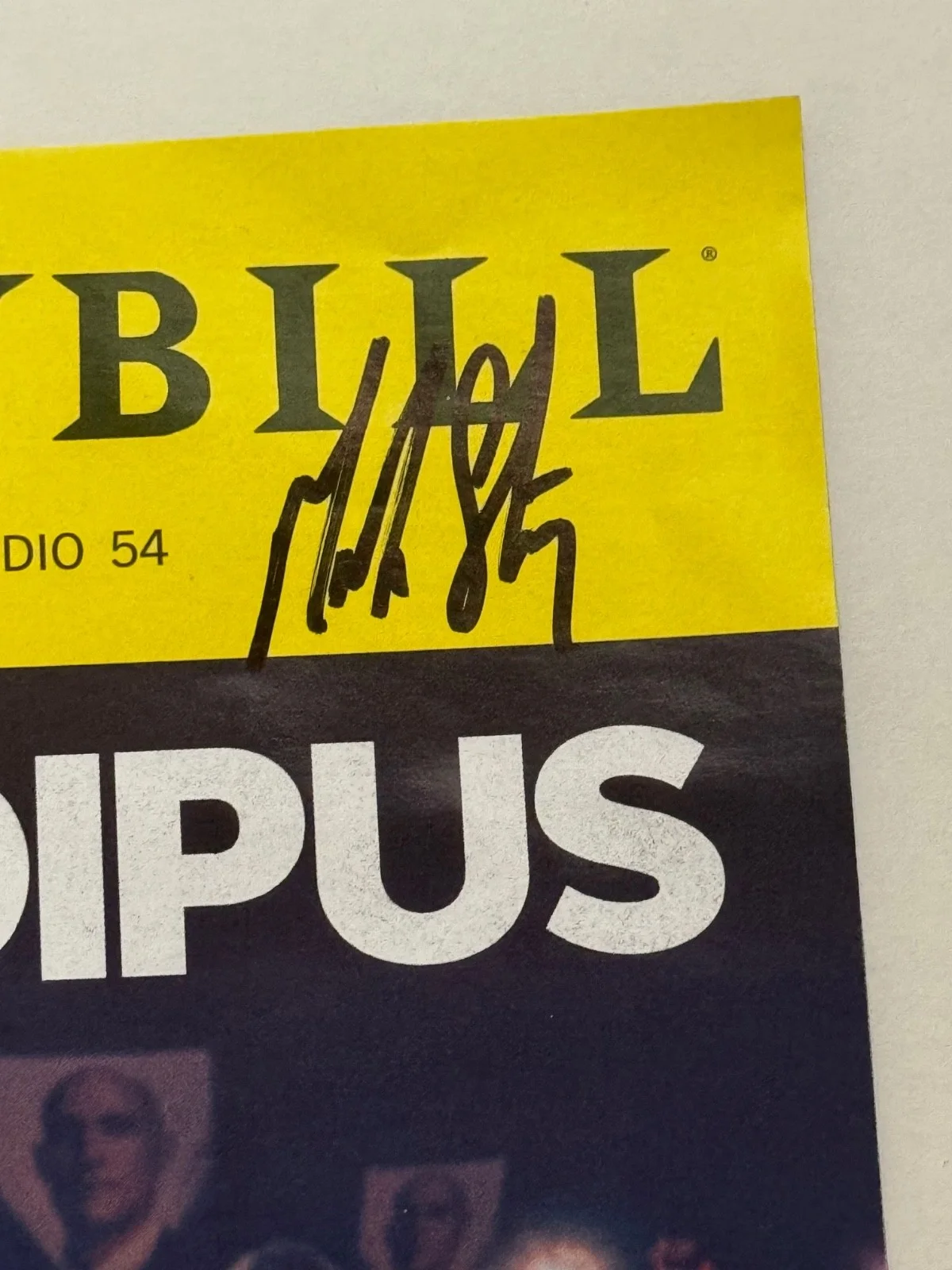 Mark Strong, John Carroll Lynch, Bhasker Patel — Oedipus signed x3 Broadway playbill autograph Mark Strong John Carroll Lynch, image 3