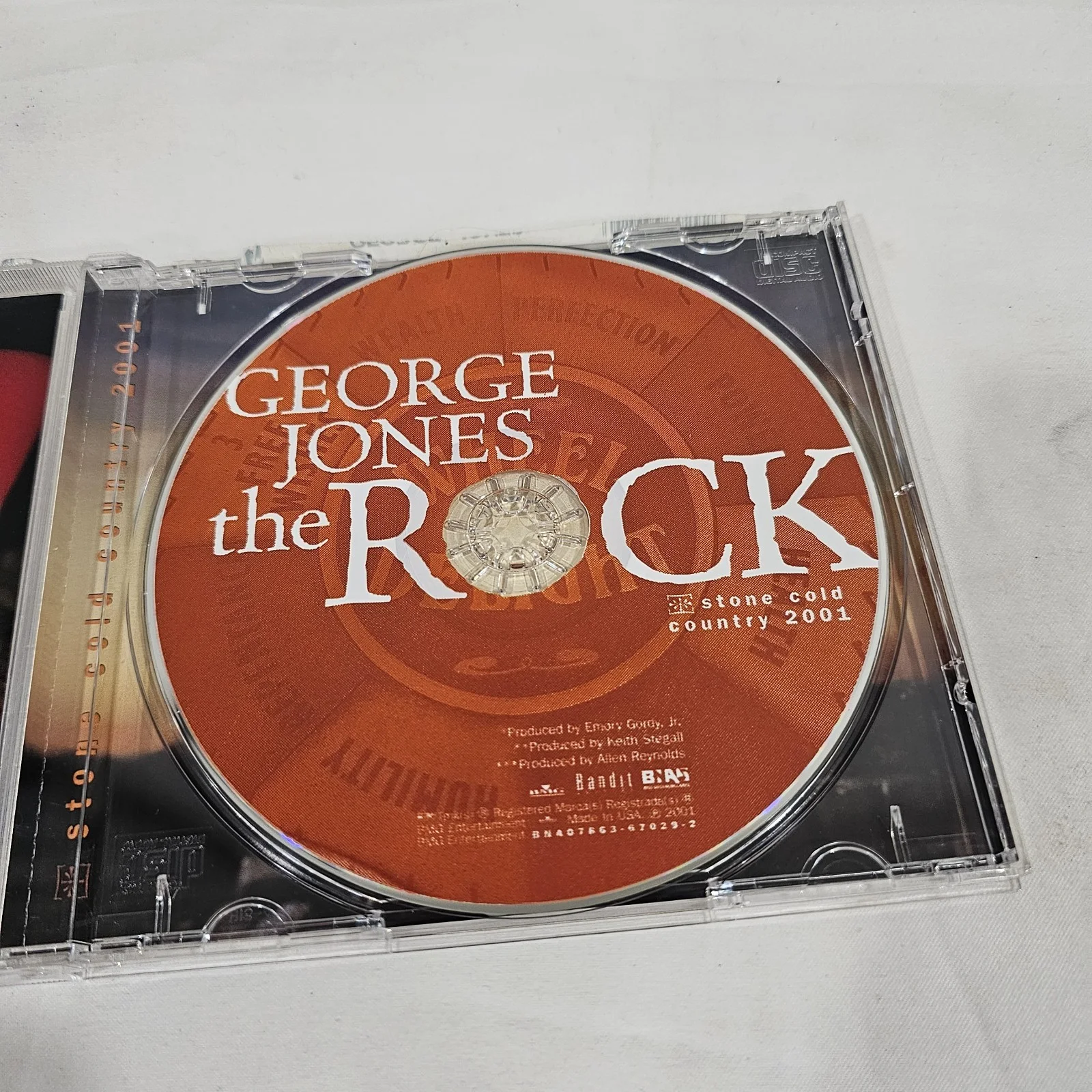 George Jones Signed Cd " The Rock ", image 3