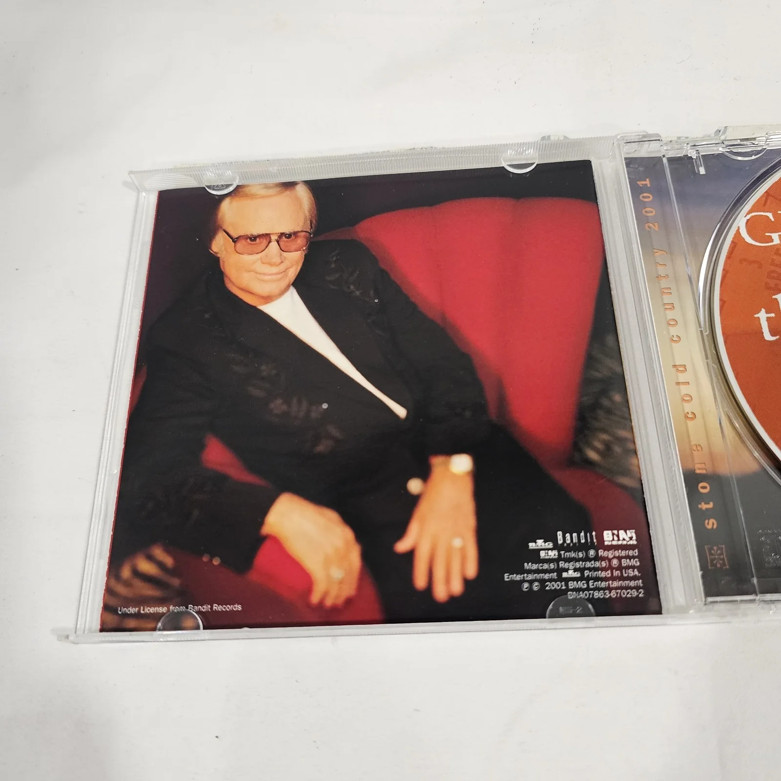 George Jones Signed Cd " The Rock ", image 4