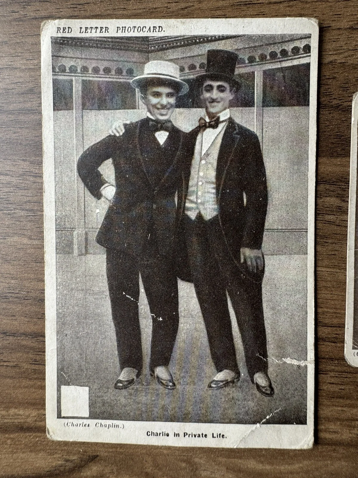 2 x Red Letter Photocards Charlie Chaplin Charlie In Private Life & Bogus Count, изображение 2