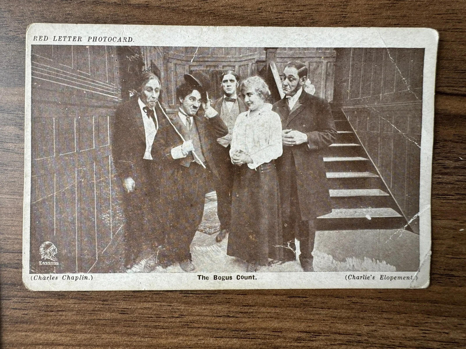2 x Red Letter Photocards Charlie Chaplin Charlie In Private Life & Bogus Count, изображение 3