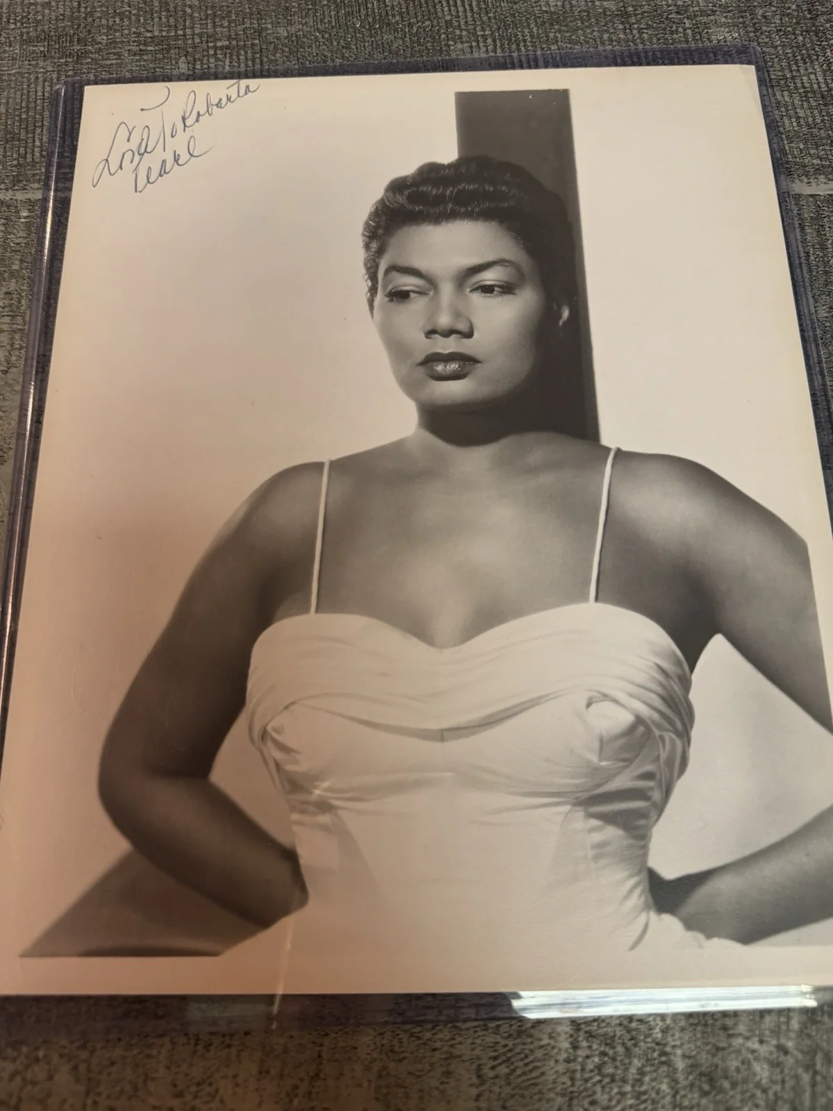 Pearl Bailey — Pearl Bailey 1955 Beautiful Signed Vintage Original Dblwt Photograph COA vintage