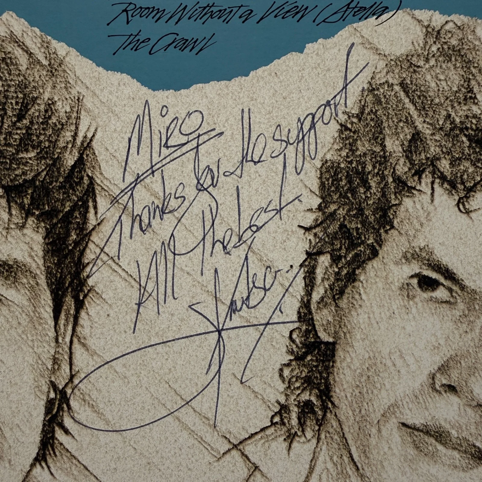 SPIRIT OF THE WEST "Tripping Up The Stairs" AUTOGRAPHED BY ALL TO MIRO vinyl LP, изображение 3