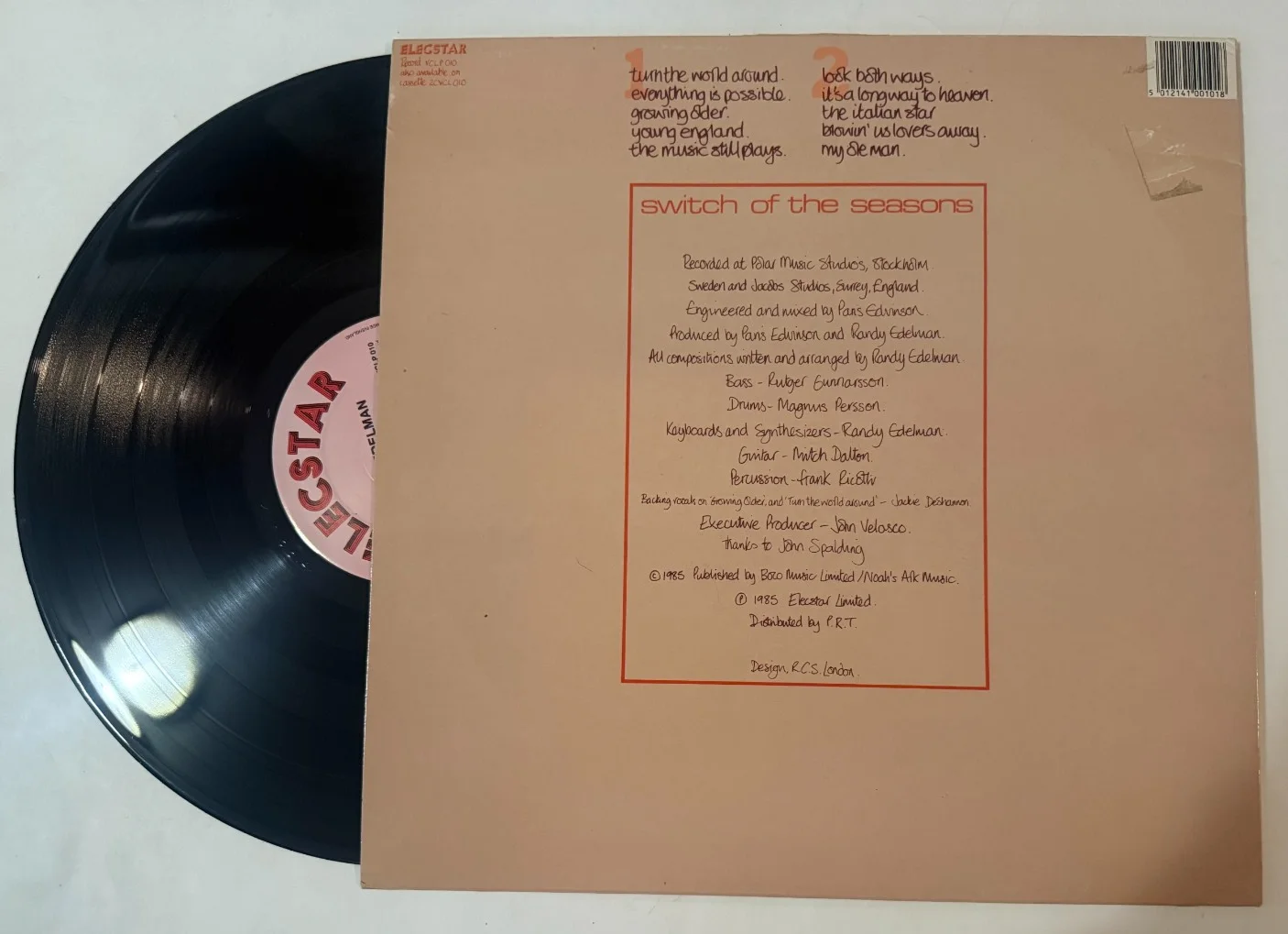 Randy Edelman REAL hand SIGNED Switch of the Seasons Record Album LP COA RARE, изображение 2