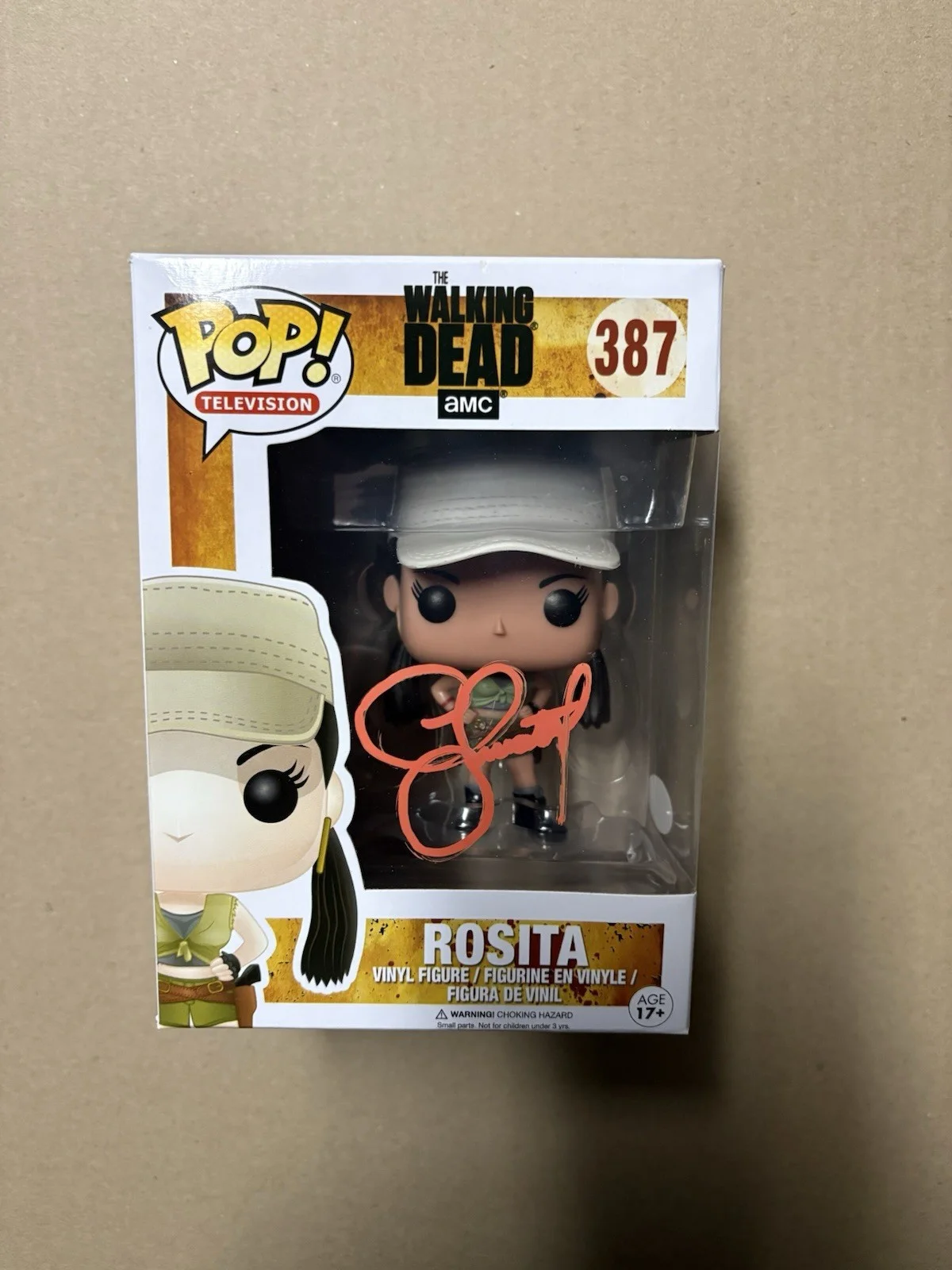Christian Serratos — Walking Dead Christian Serratos Funko 387 Rosita Signed Autograph JSA COA