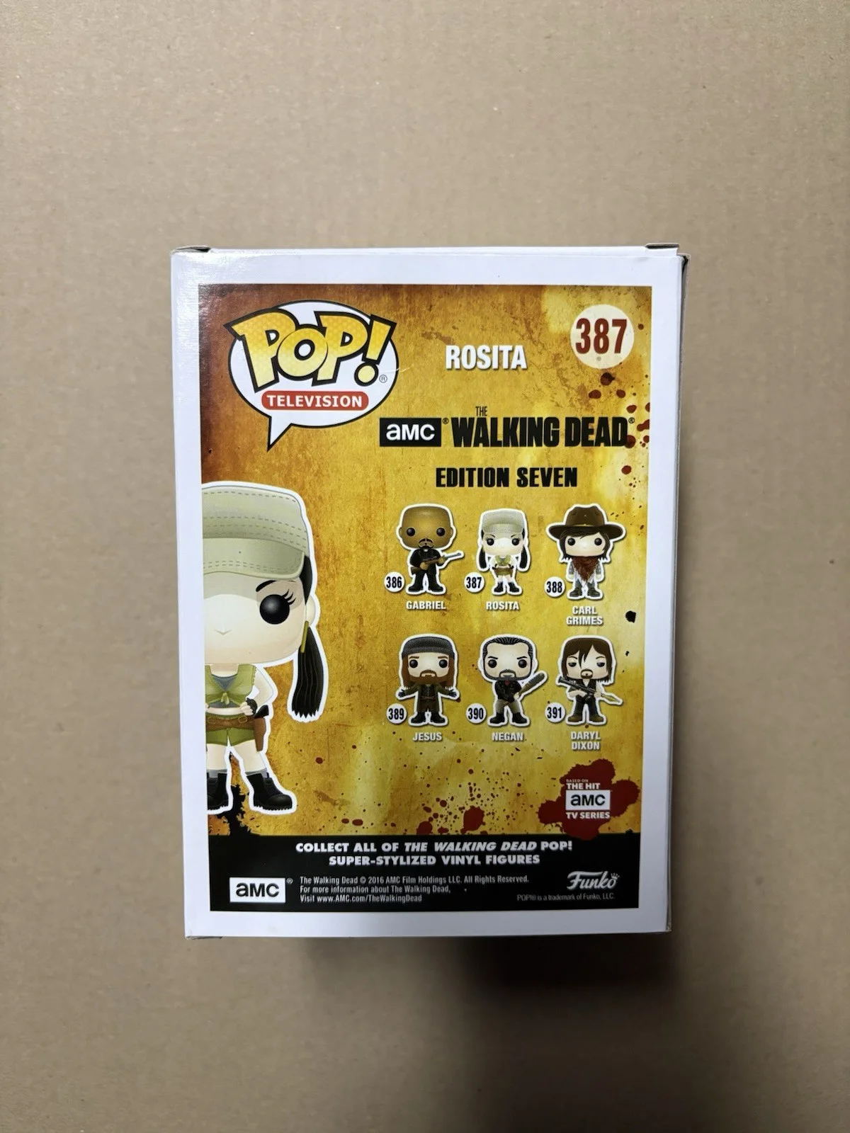 Christian Serratos — Walking Dead Christian Serratos Funko 387 Rosita Signed Autograph JSA COA, изображение 2