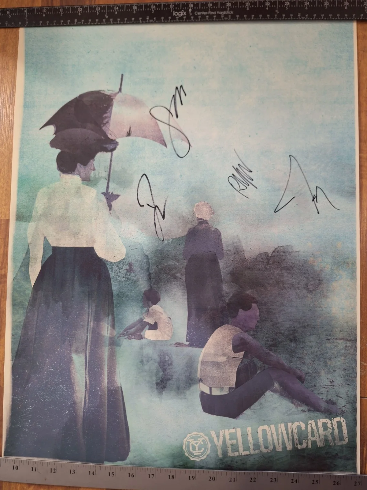 Rare YELLOWCARD Band Signed 18x24 Concert Poster - 2015 US Tour? - NEW/MINT, изображение 2