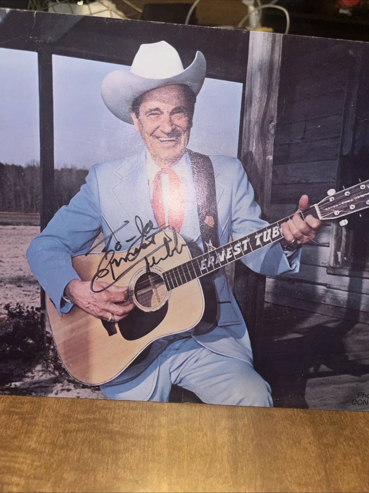 8 X 10 Color Photo Print Signed By Ernest Tubb, image 5